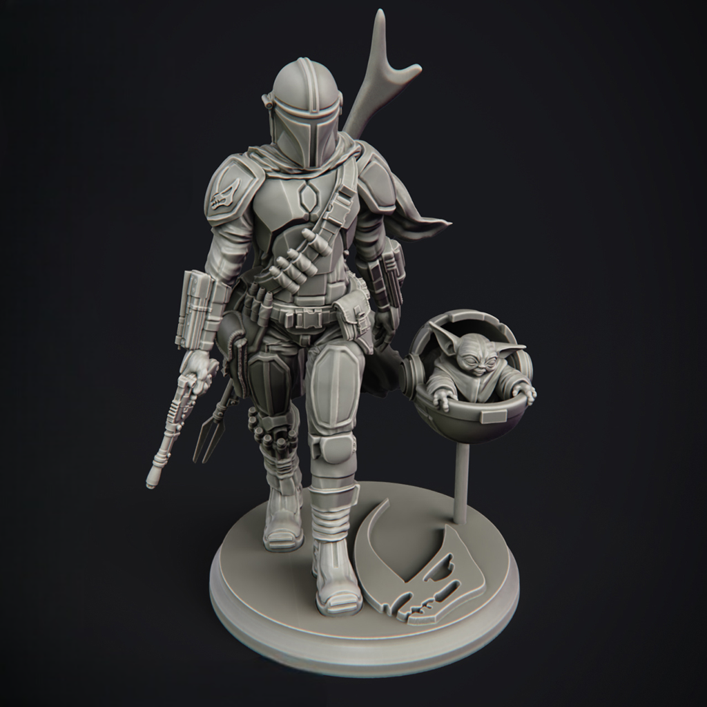Star Wars - Mandalorian ve Grogu Figür